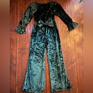 Emerald Green Velvet Jumper 7/8